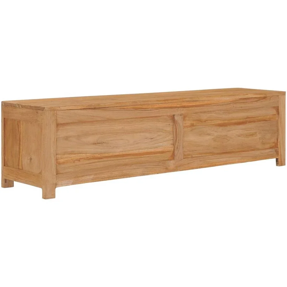 TV-Schrank 135x30x35 cm massiv Teak - 4