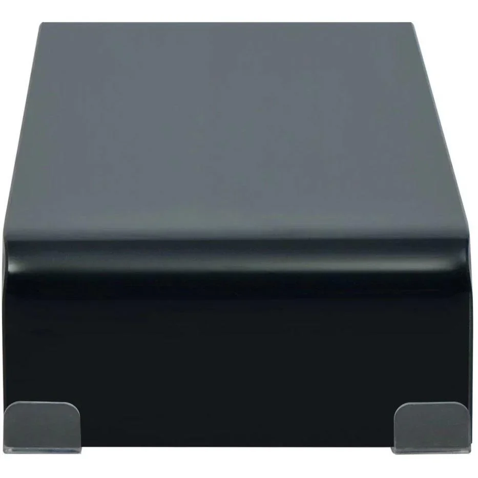 TV-Schrank/Monitorerhöhung schwarz 60x25x11 cm Glas - 3