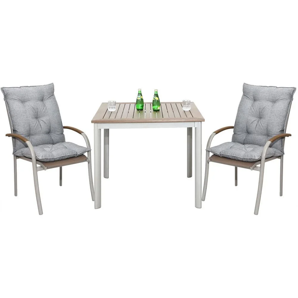 Sitzkissen - 2 Stück - Grau - 4