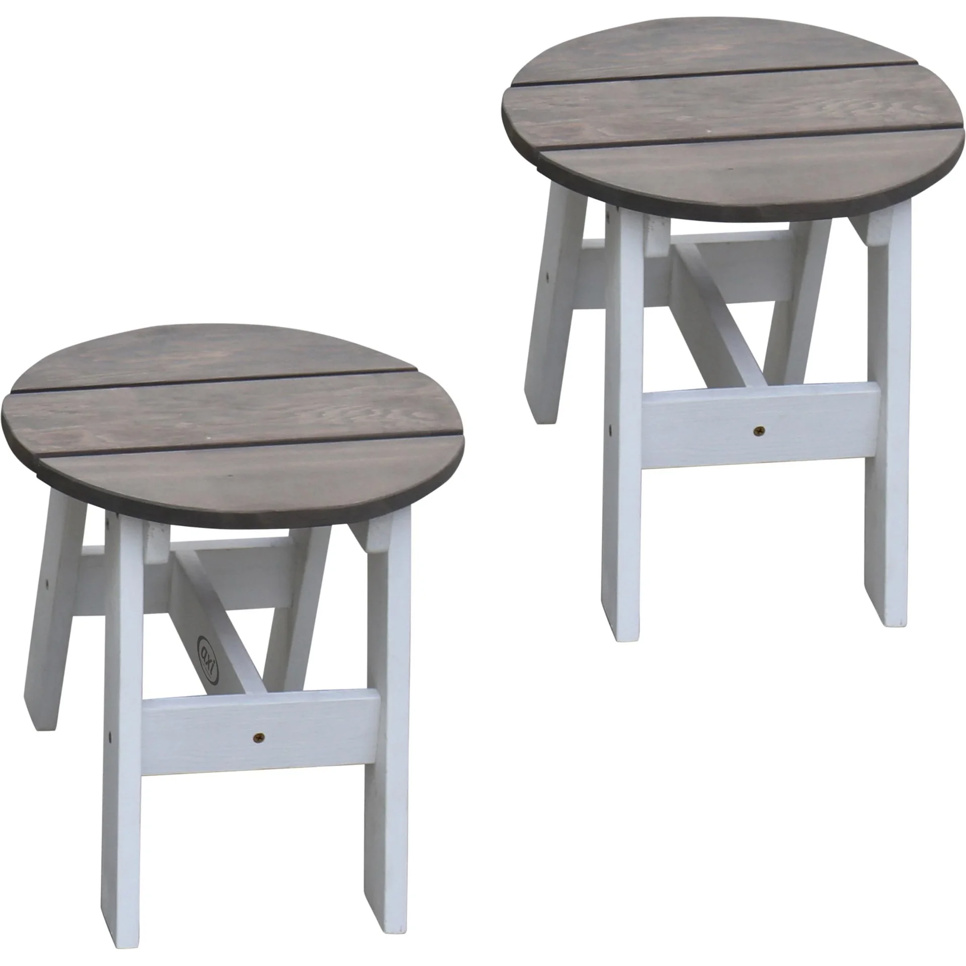 3-teiliges Picknick-Set Rund Grau/weiß - 4