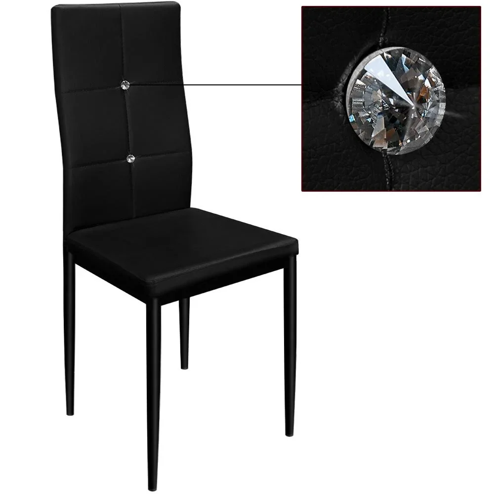 Esszimmerstuhl 6 Stück schwarz - 3