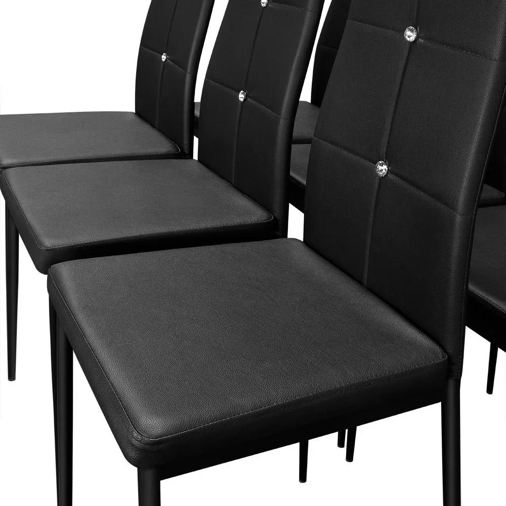 Esszimmerstuhl 6 Stück schwarz - 4