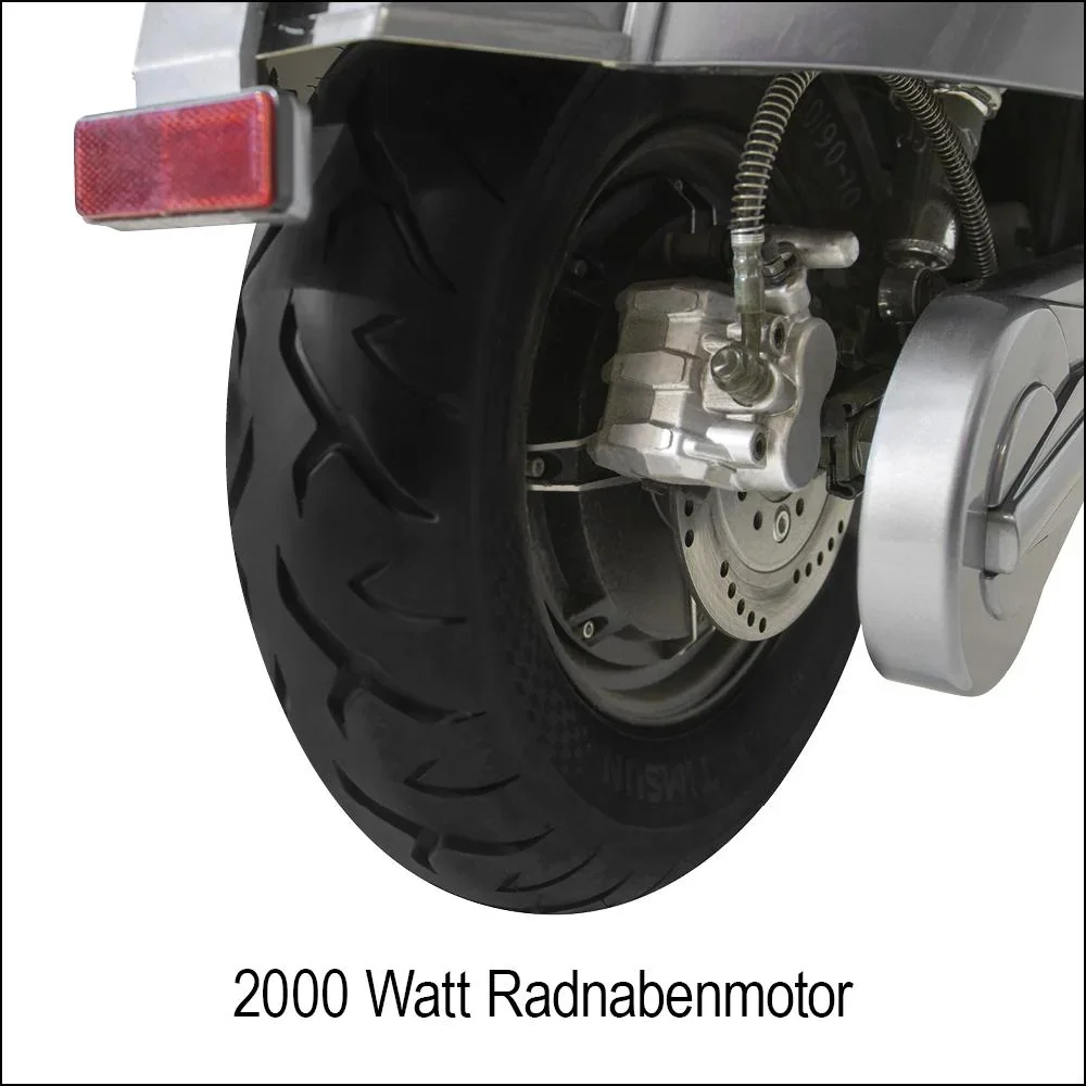 Retro E-Roller "Sizilia" 45 km/h mint - 3