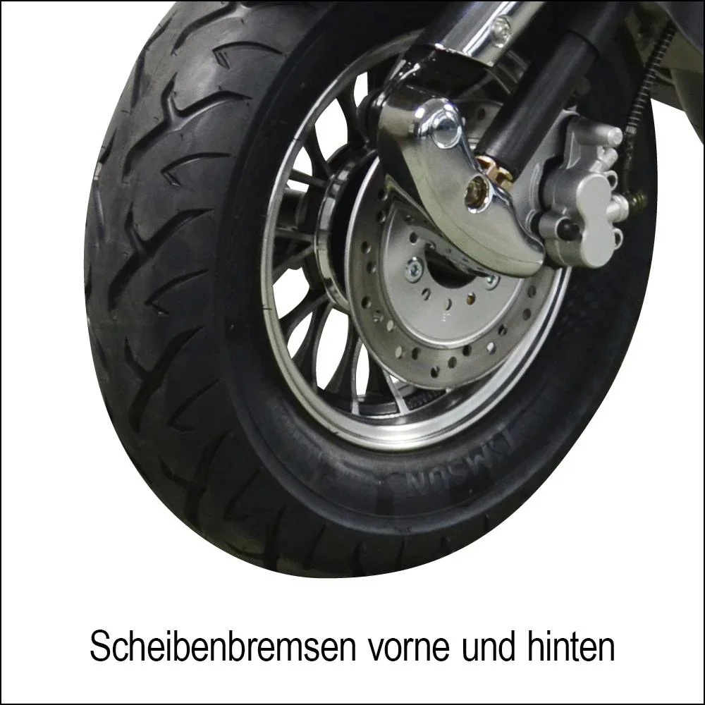 Retro E-Roller "Sizilia" 45 km/h mint - 6