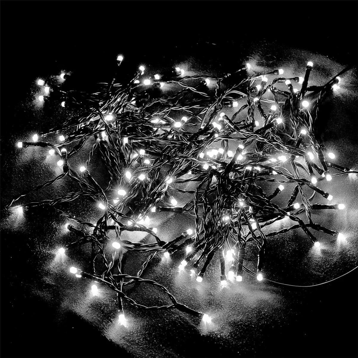 Weihnachtsbeleuchtung - 11,5 m - 160 Leds - Kaltweiß - Mit Zeitschaltuhr - Für den Innen- und Außenbereich - 0