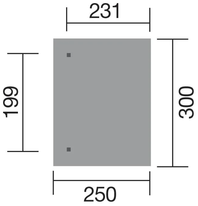 Terrassenüberdachung "Salsa", Gr. 1, 300 x 250 cm - 0