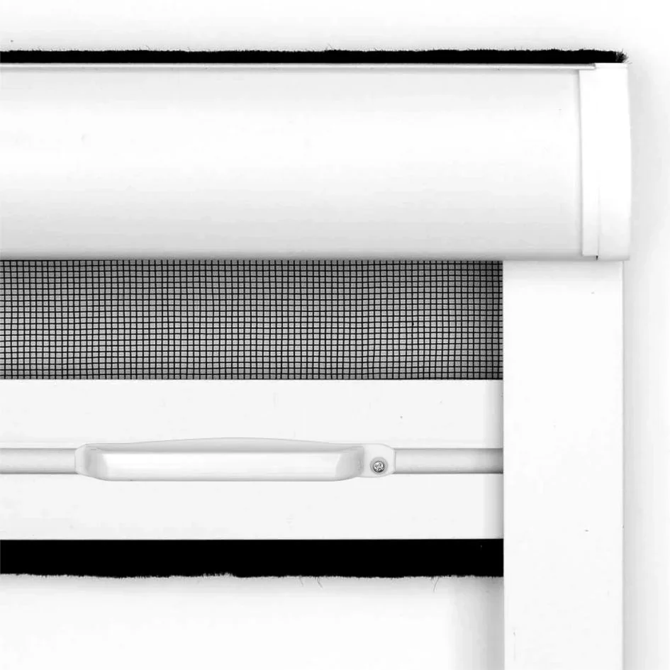 Insektenschutz-Rollo für Fenster, 130 x 160 cm in weiß - 0