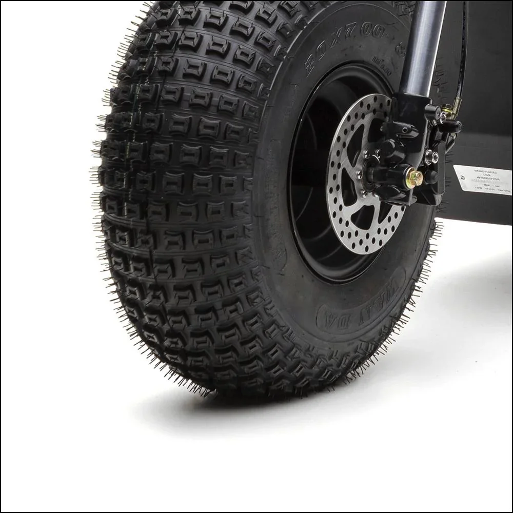 Forca E-Roller "Knumo" Duo, 45 km/h, 3000 W Safety Plus inklusive Blinkanlage, Lenkertasche, Gepäck-Case und Lithium-Akku schwarz - 4
