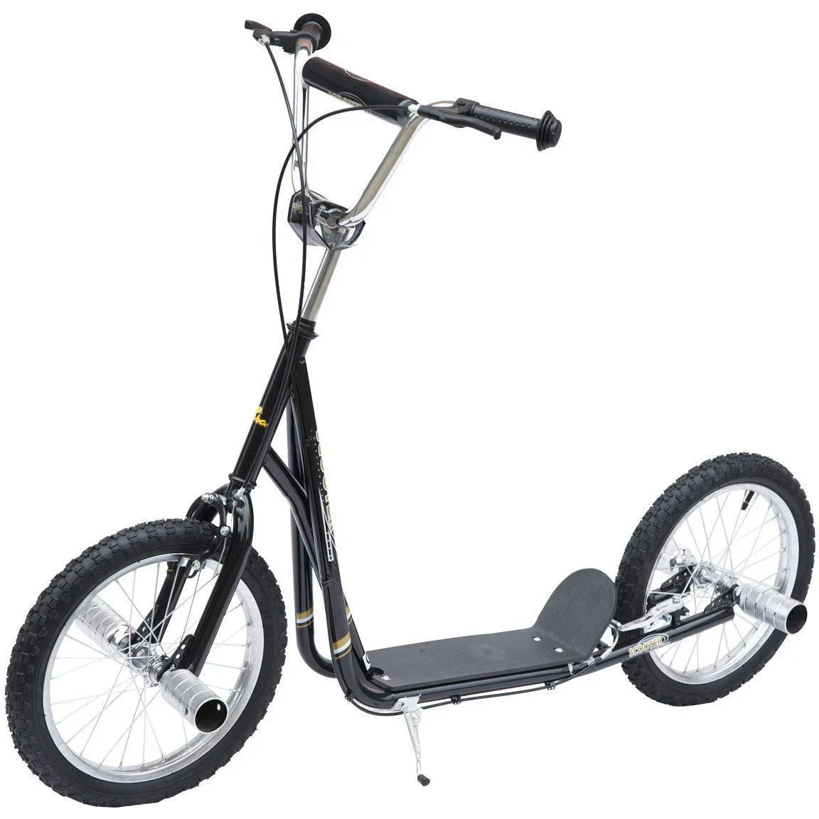 Kinder City Tretroller 16 Zoll schwarz - 0