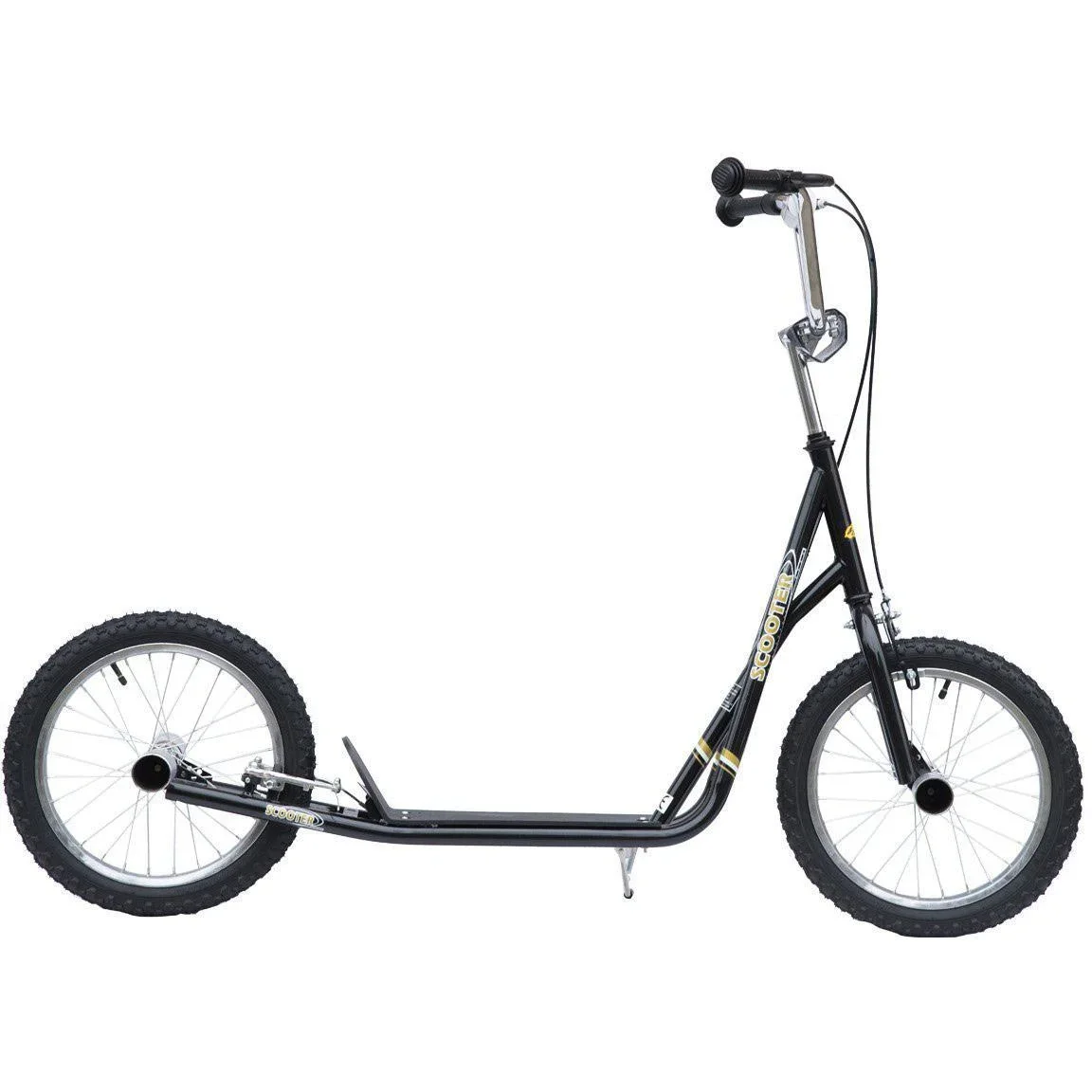 Kinder City Tretroller 16 Zoll schwarz - 1