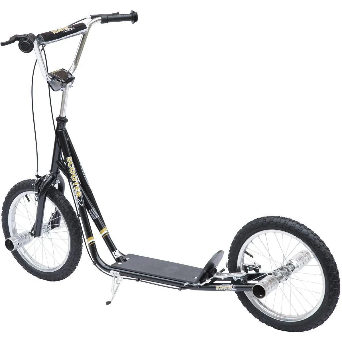 Kinder City Tretroller 16 Zoll schwarz - 5