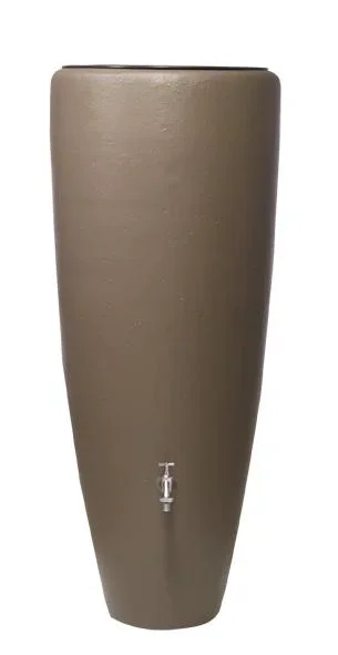 2 in 1 Regentonne, Wasserbehälter, Zinkgrau, 300 Liter - 1