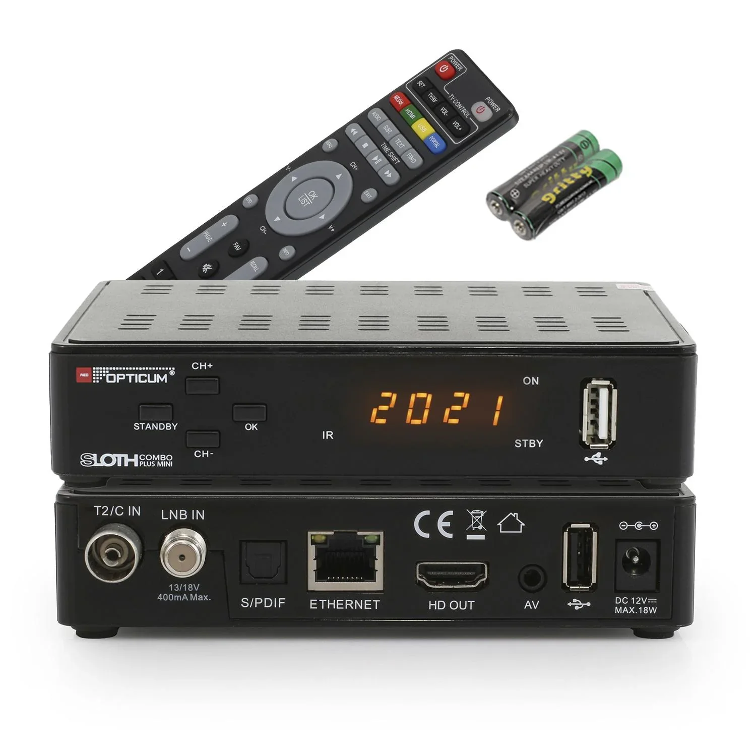 Receiver Sloth Combo plus mini DVB-S2/T2/C - 1