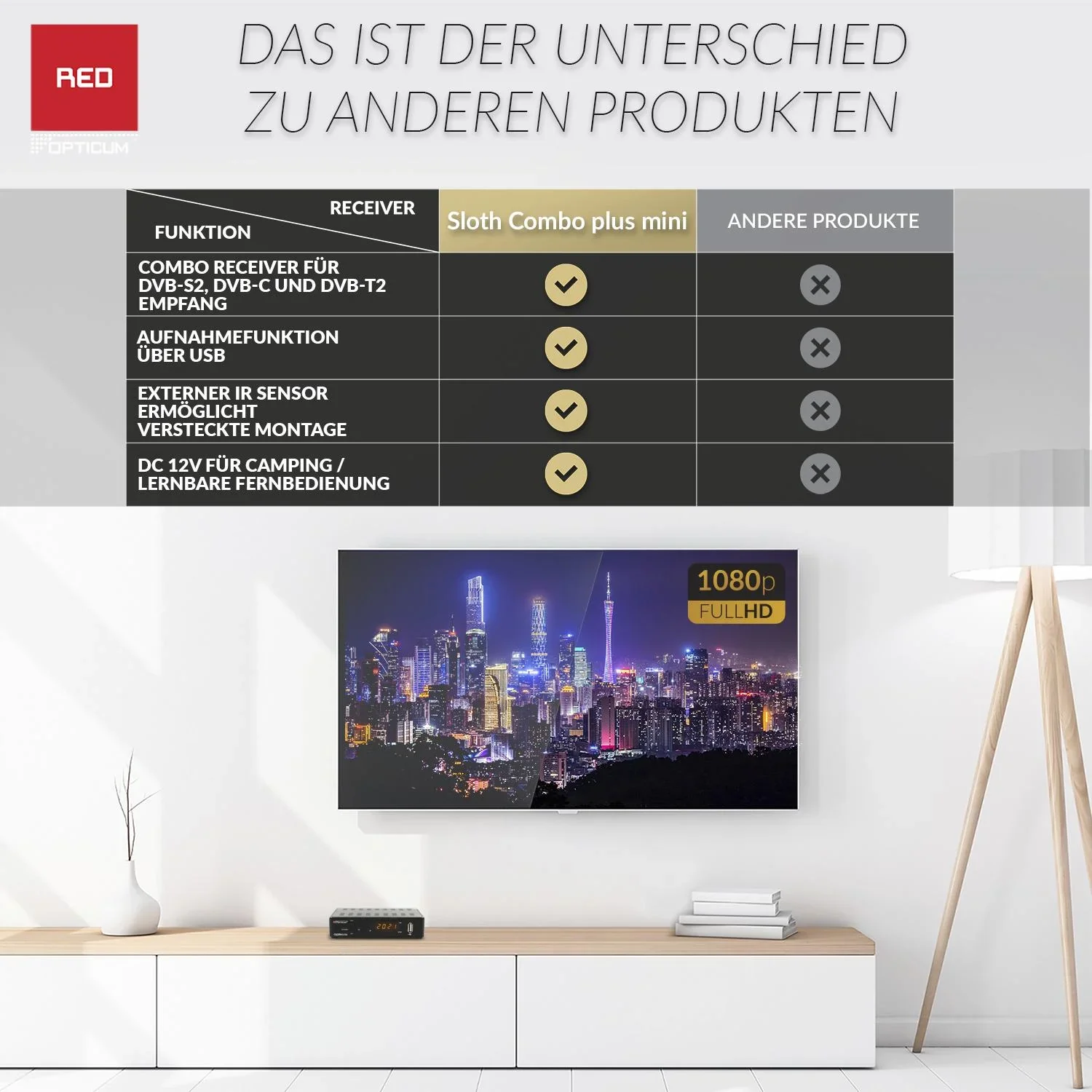 Receiver Sloth Combo plus mini DVB-S2/T2/C - 2