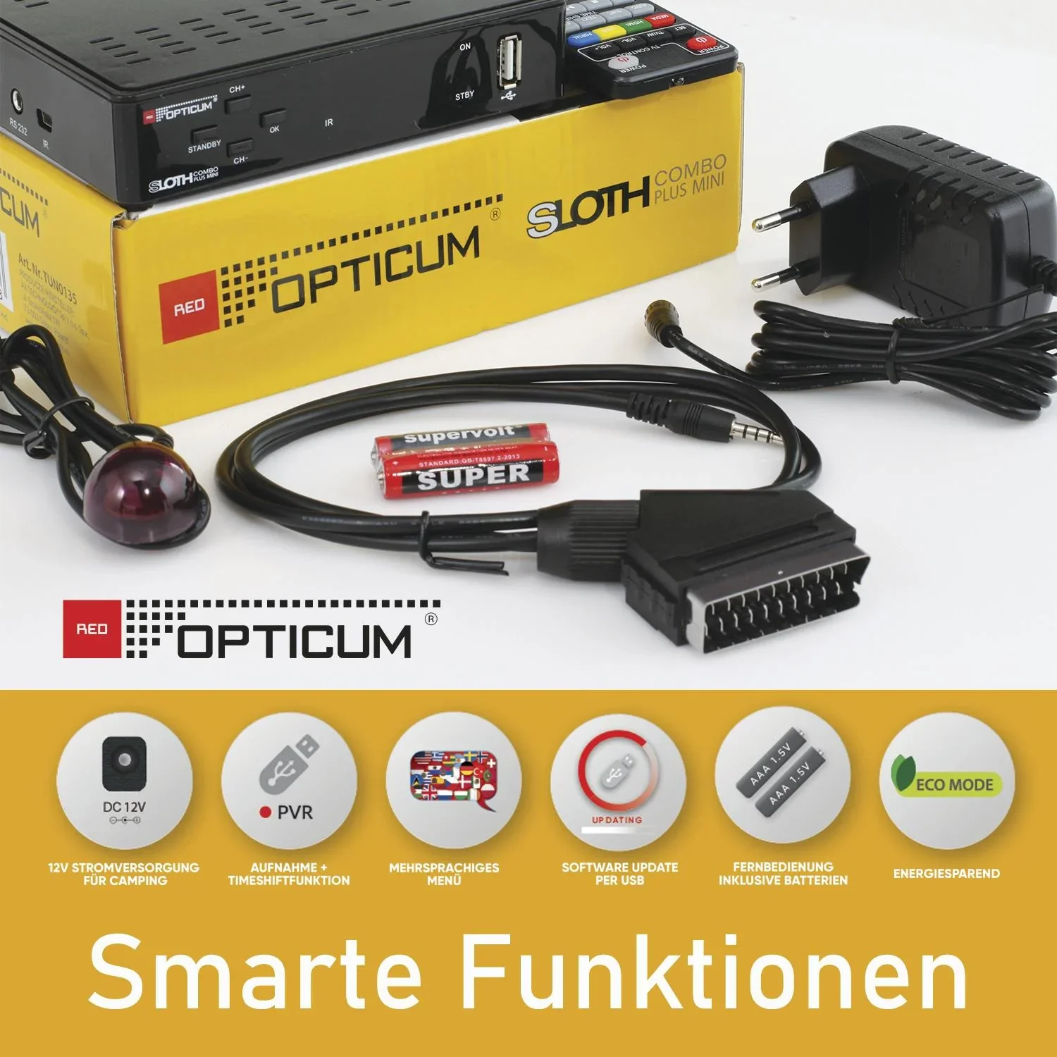 Receiver Sloth Combo plus mini DVB-S2/T2/C - 4