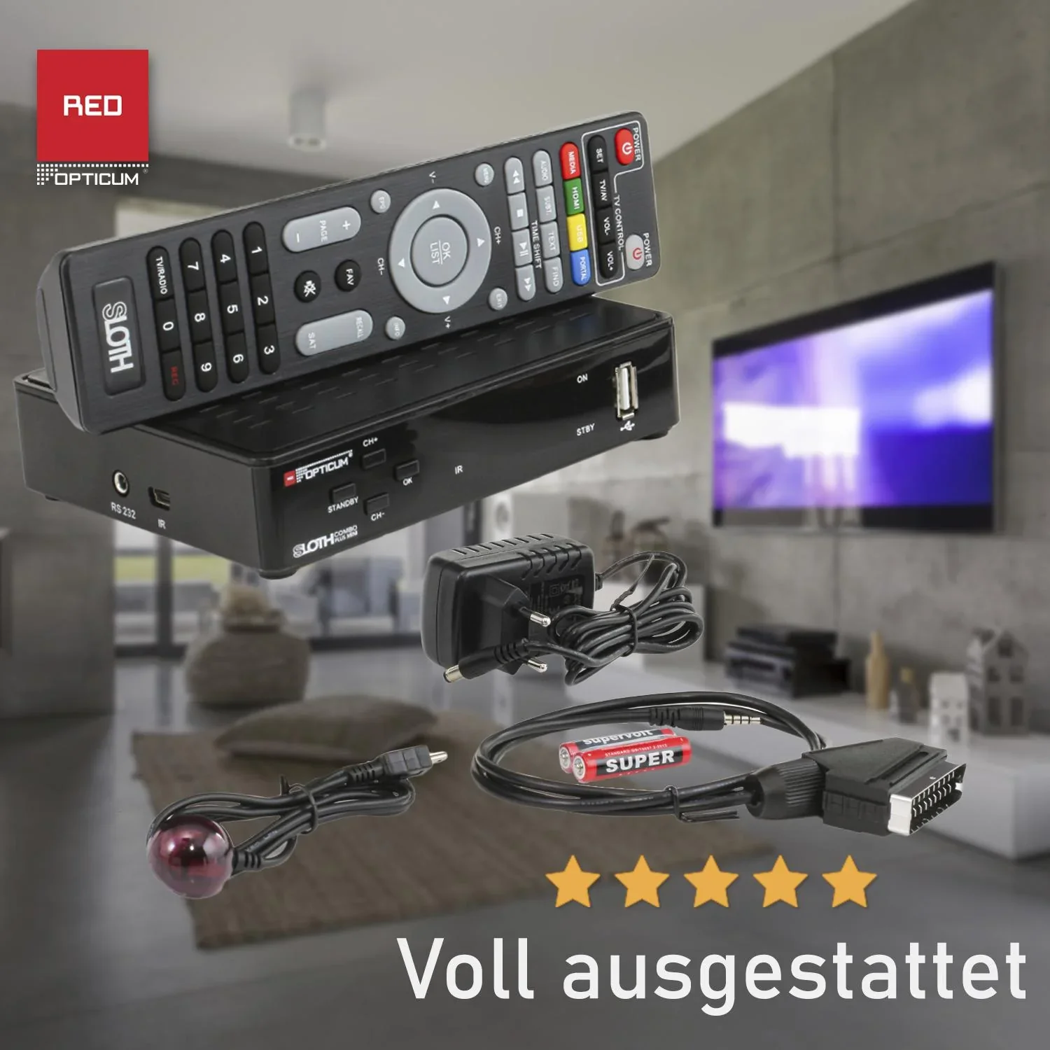 Receiver Sloth Combo plus mini DVB-S2/T2/C - 5