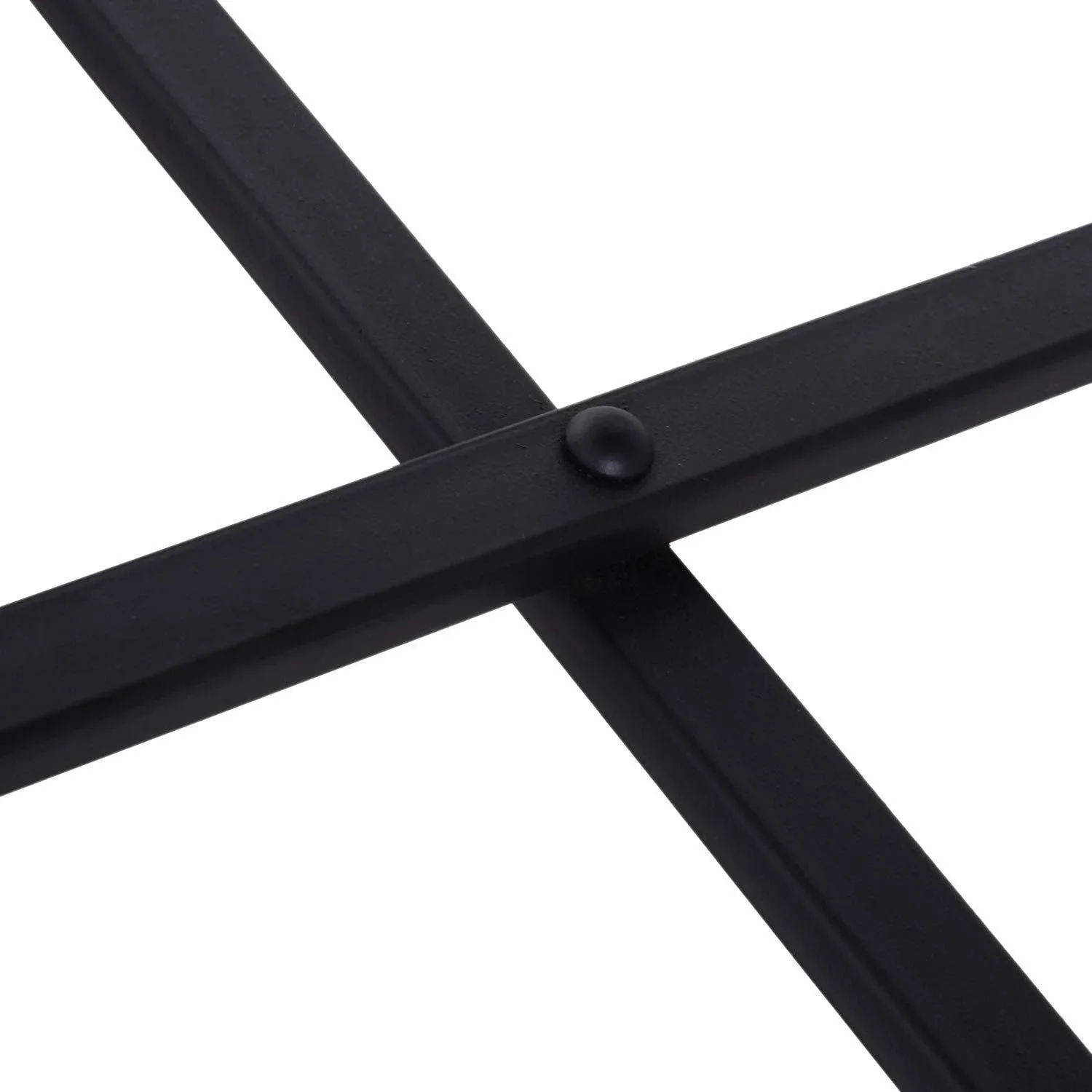 Beistelltisch Couchtisch Kaffeetisch Tablett Metall Schwarz Ø55 x H50 cm - 0