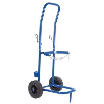 Toolland Gas Unkrautbrenner mit Piezo-Zündung - Komplettes Set mit Gasflaschenwagen QT118 - 0