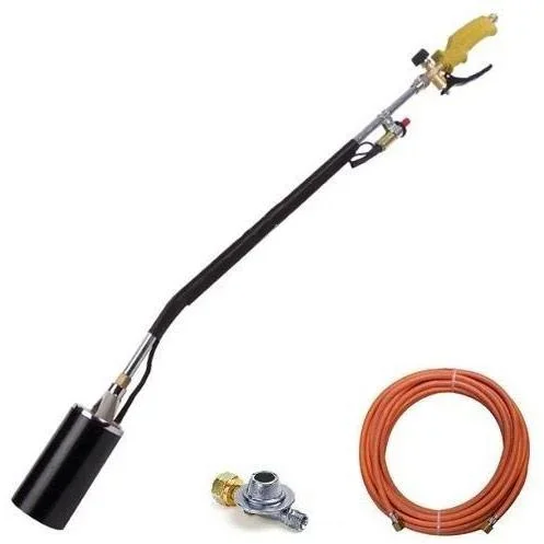 Toolland Gas Unkrautbrenner mit Piezo-Zündung - Komplettes Set mit Gasflaschenwagen QT118 - 1