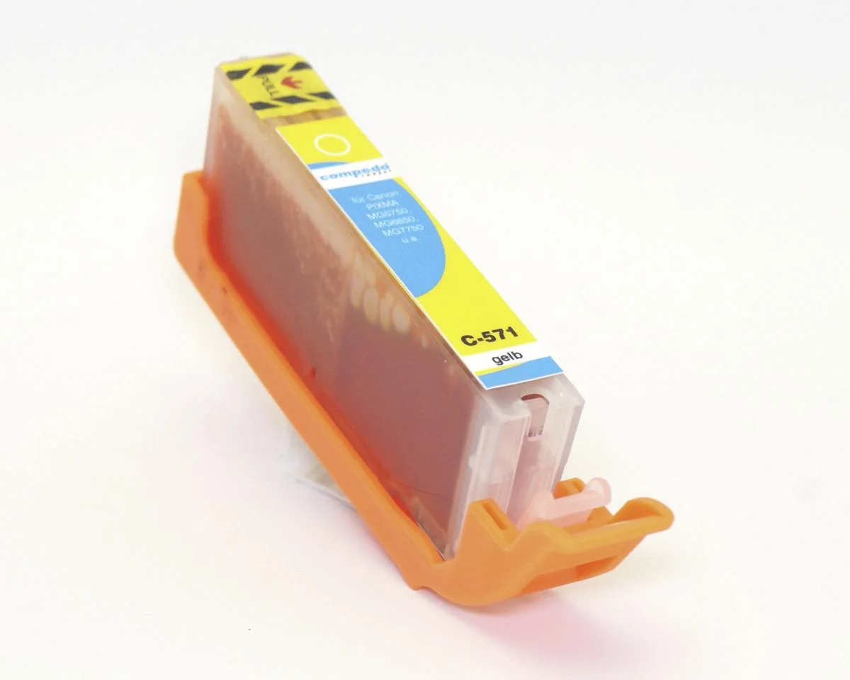 Druckerpatrone für Canon CLI-571 yel XL gelb - 0