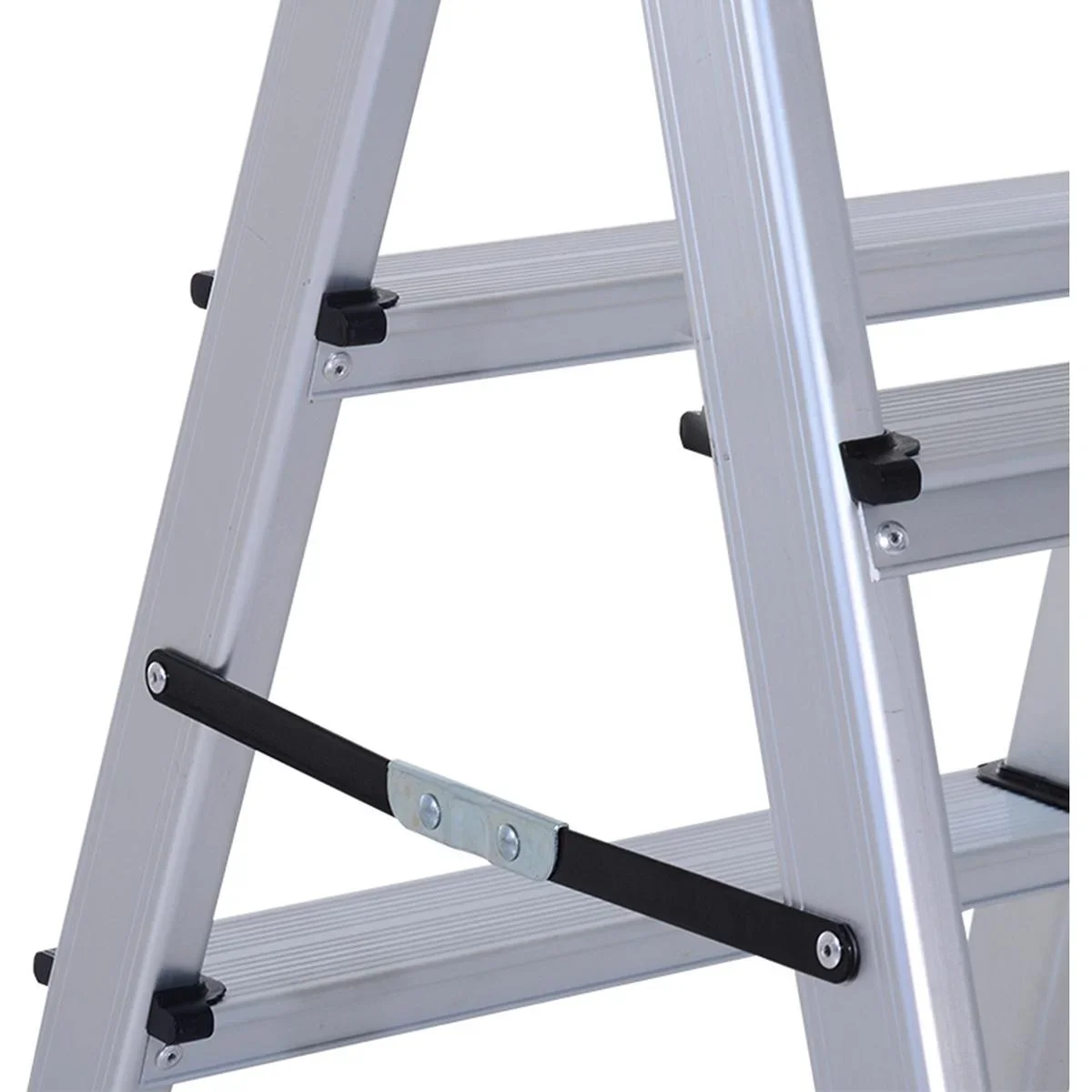 Trittleiter mit 4 Stufen silber - 6