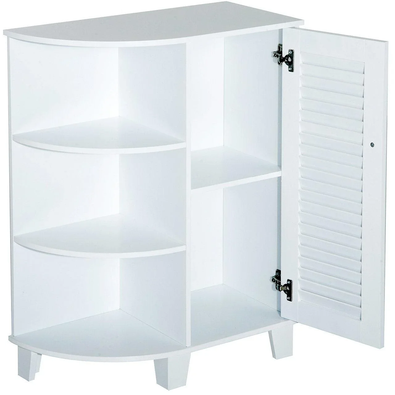 Eckschrank Badschrank Standschrank Weiß - 5