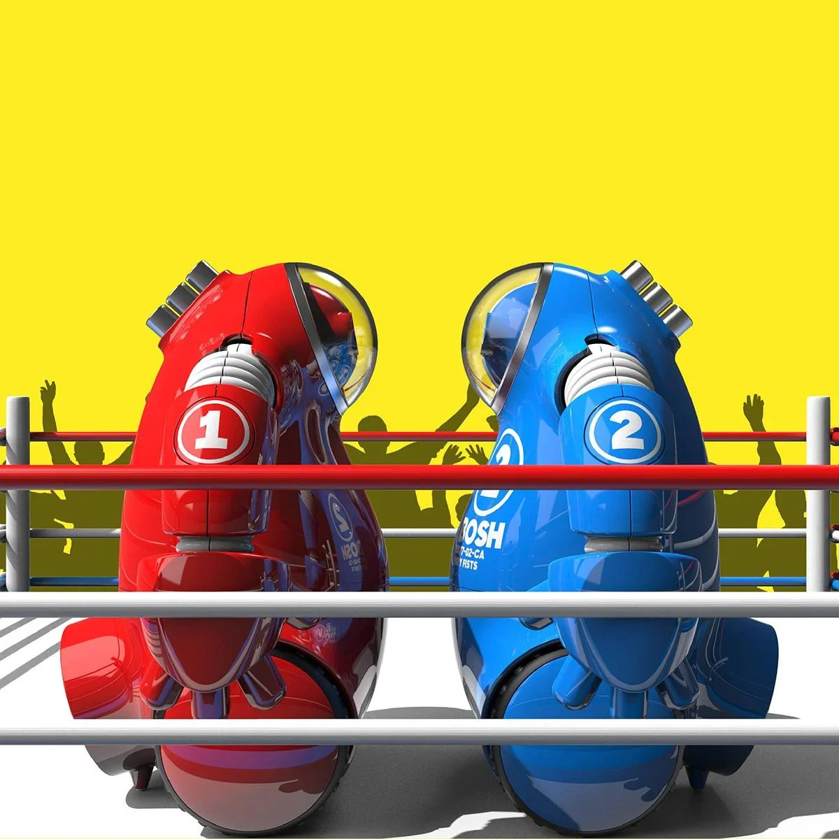 Sharper Image RC-Roboter-Kampfset für zwei Spieler - mit Licht- und Soundeffekten - 3