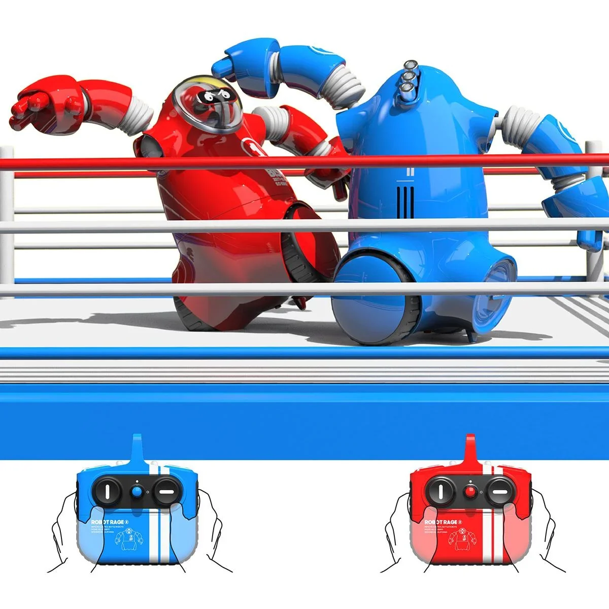 Sharper Image RC-Roboter-Kampfset für zwei Spieler - mit Licht- und Soundeffekten - 6