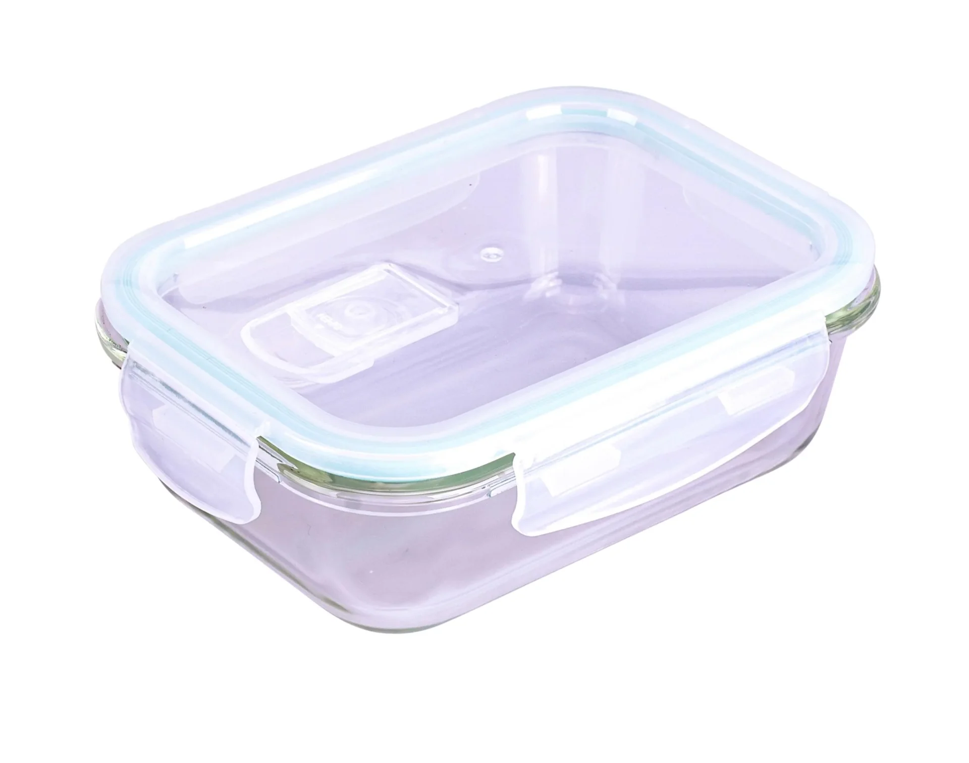Glasfrischhaltedose mit Mikrowellendeckel rechteckig 1000 ml - 0