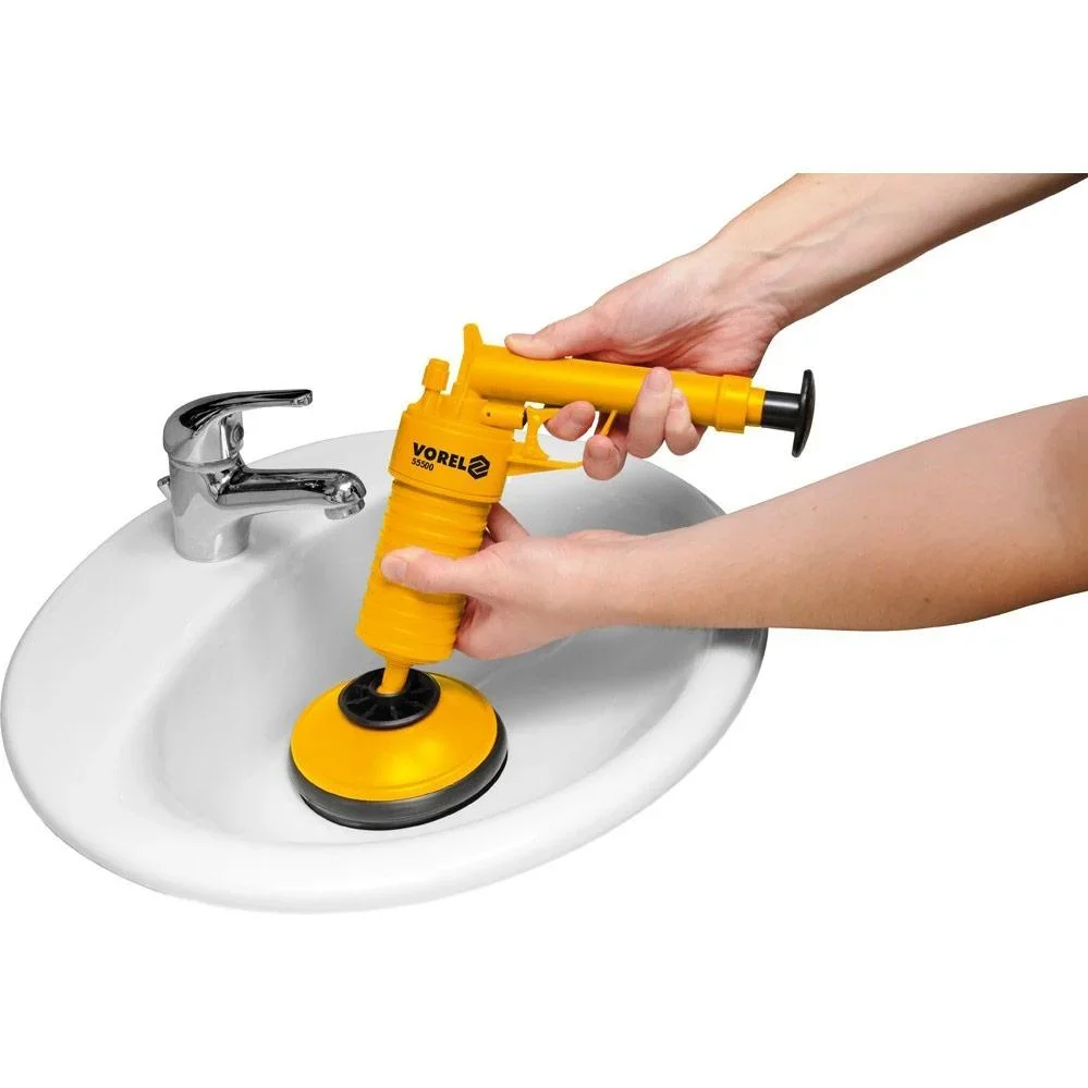 Abflussentstopfer/ Entstopferpistole - 6,3 und 13,5 cm Spitze - 1