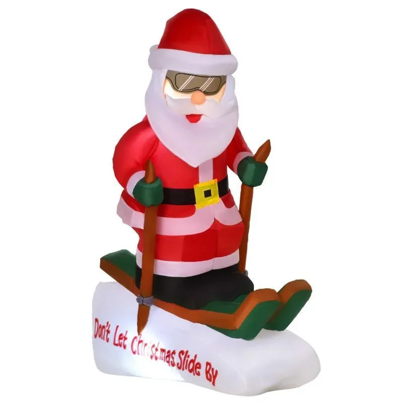 Aufblasbarer Weihnachtsmann auf Schlitten 1,2 m Weihnachtsdekoration - 1
