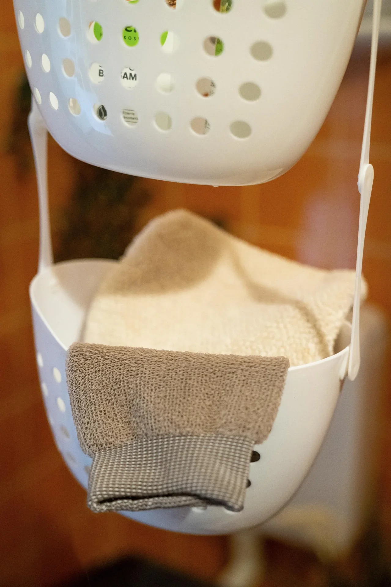 Dusch-Hänger, Dusch-Organizer, mit 3 Körben, Weiß - 2