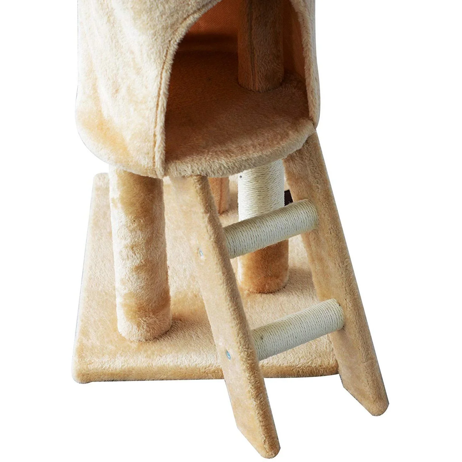 Katzenbaum Kratzbaum Katzenkratzbaum Kletterbaum 4 Spielzeug Beige - 6