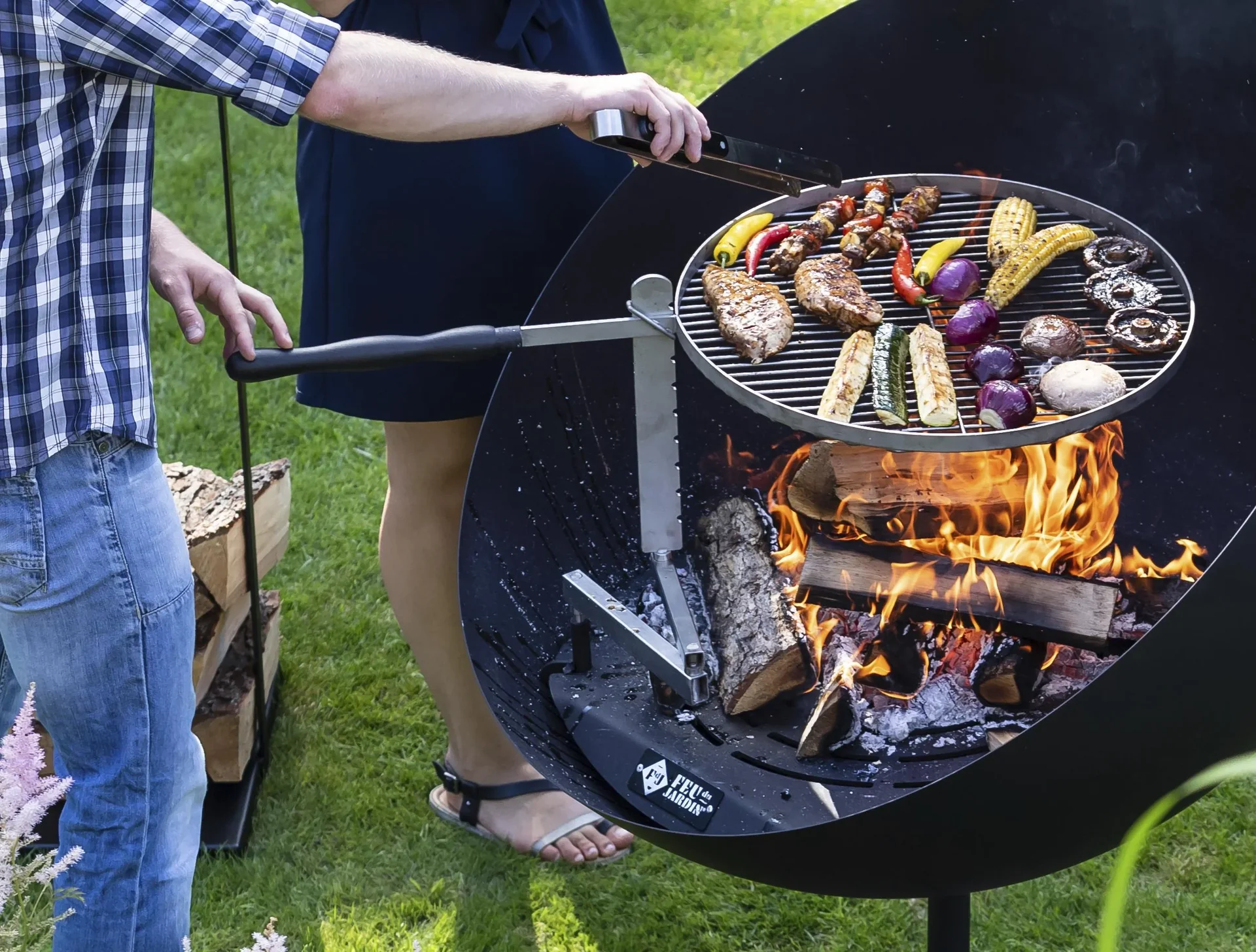 Schwenkarm für Grillrost und Pfannenhalter - 0