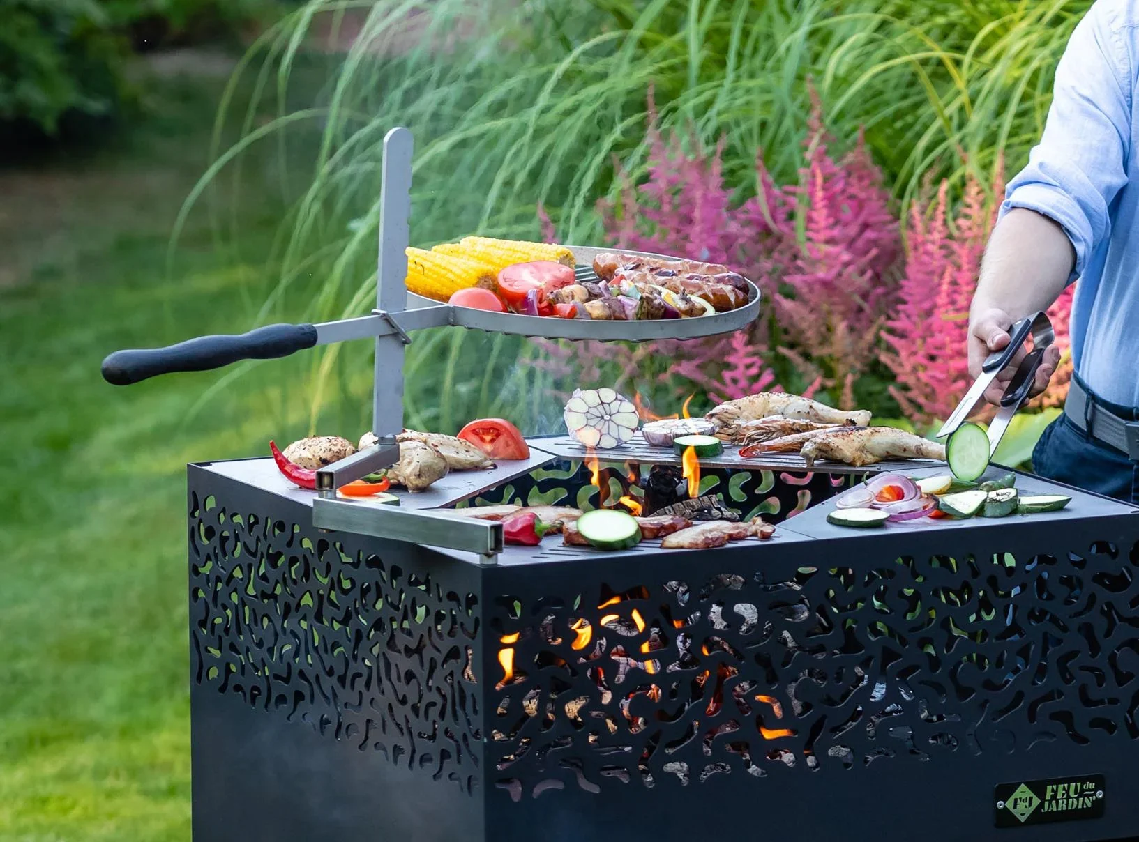 Schwenkarm für Grillrost und Pfannenhalter - 2