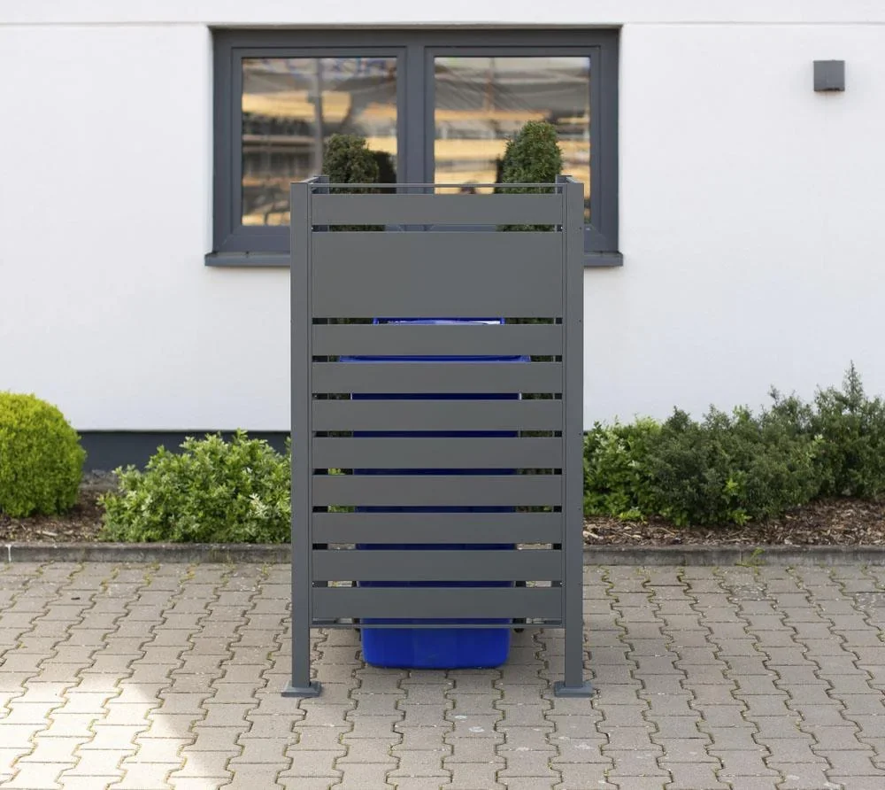 Mülltonnenverkleidung Planum 1er Box, 150 cm, antharzit - 5