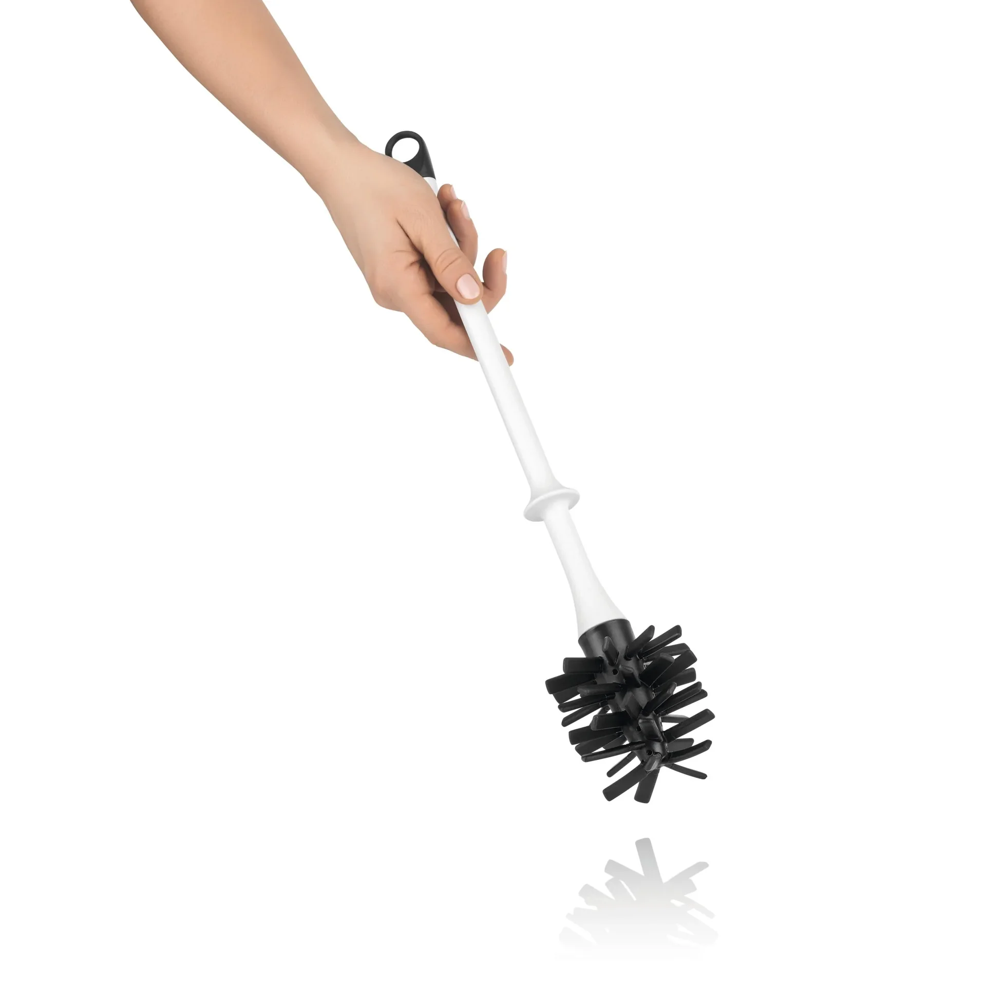 WC-Bürste mit integriertem Reinigungsstein, Silikon - 1