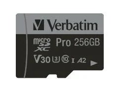 256 GB microSDXC Speicherkarte mit SD Karten-Adapter, U3, UHS-I - 0