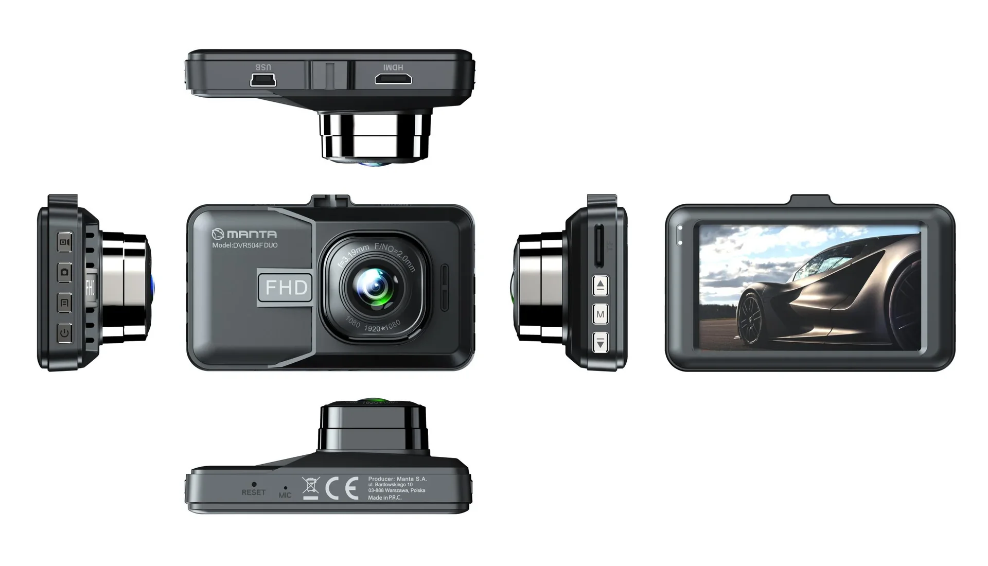 Manta FHD DUO Dashcam - 4