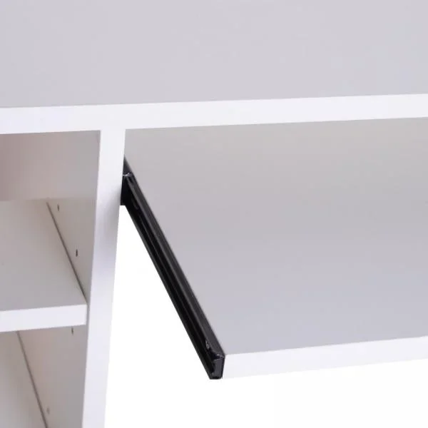 Computertisch Schreibtisch Bürotisch mit Schrank PC Tisch Holzfurnier - 5