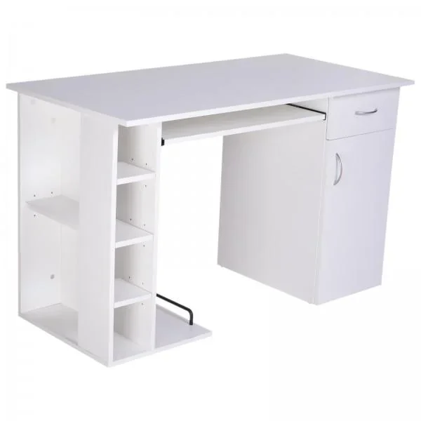 Computertisch Schreibtisch Bürotisch mit Schrank PC Tisch Holzfurnier - 8