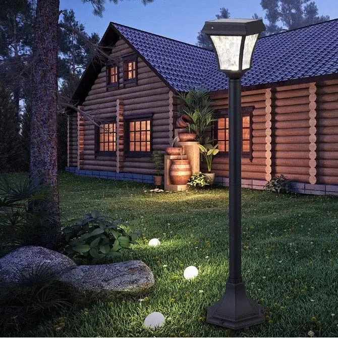 VT-984 Sevilla Solar Gartenpfosten Solar LED Lampe - 2 Lichtfarben - 4