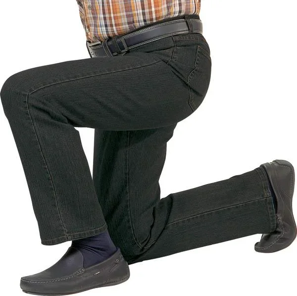 5 Pocket Stretch Jeans, Farbe schwarz, Gr. 56 - 0