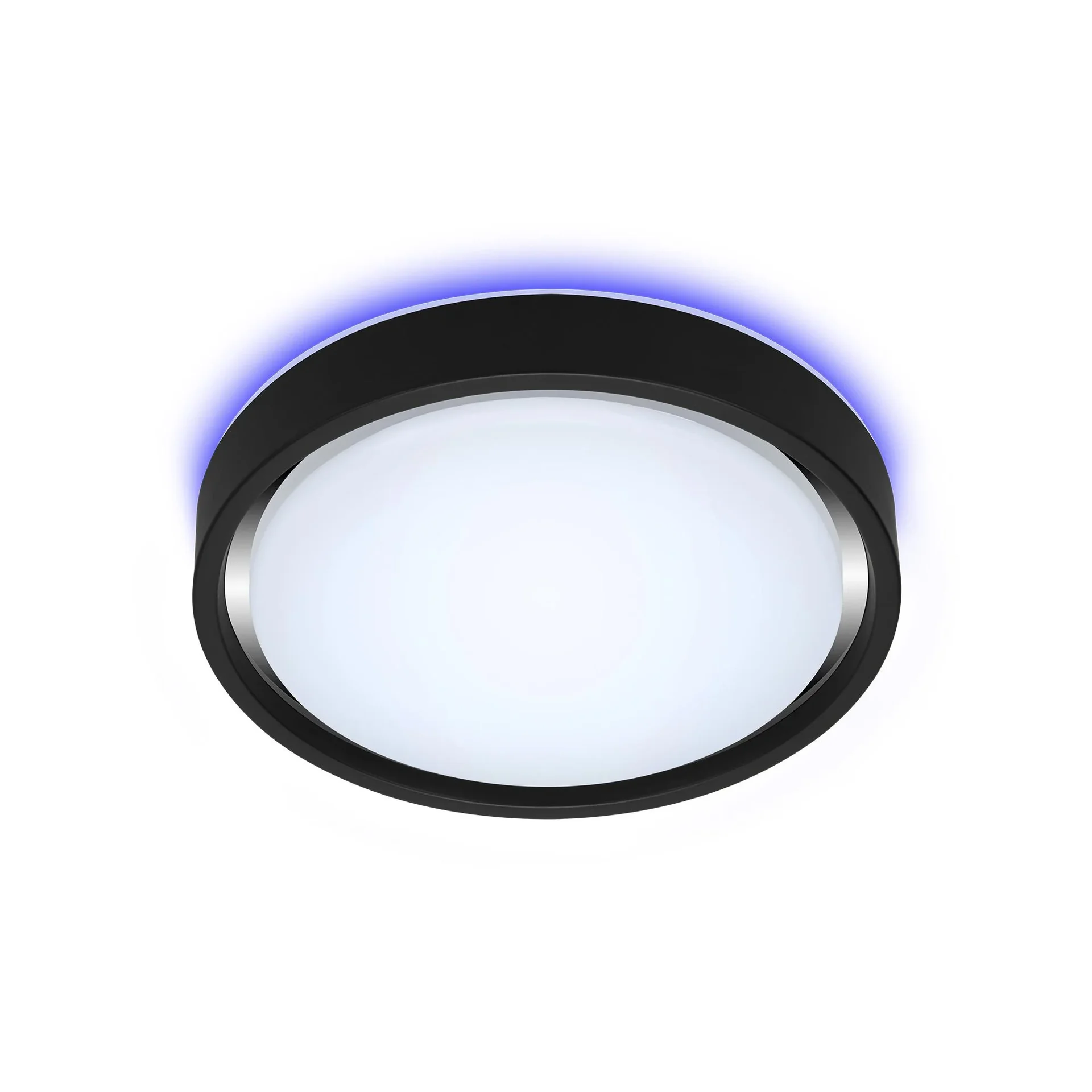 LED Deckenleuchte, rund, Ø 36 cm, CCT, Bewegungssensor, 30 Watt, schwarz - 0