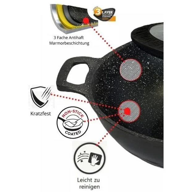 Wok-Pfanne - Antihaft - 32 cm - 5