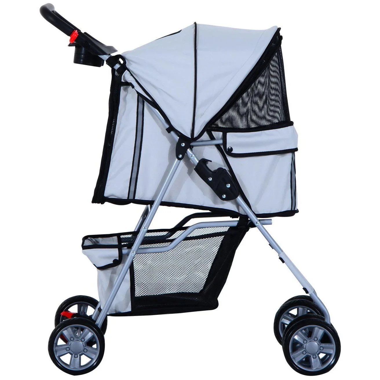Hundewagen Hundebuggy Hunde Pet Stroller Buggy Grau - 3