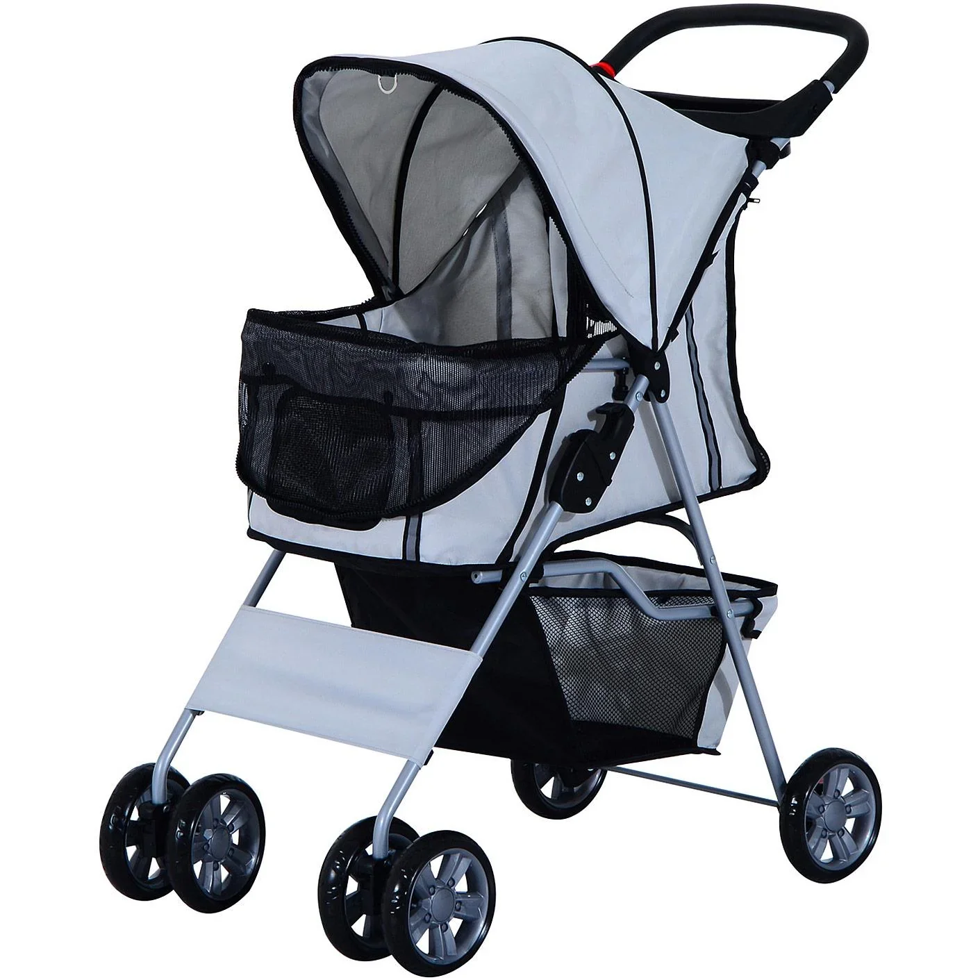 Hundewagen Hundebuggy Hunde Pet Stroller Buggy Grau - 4