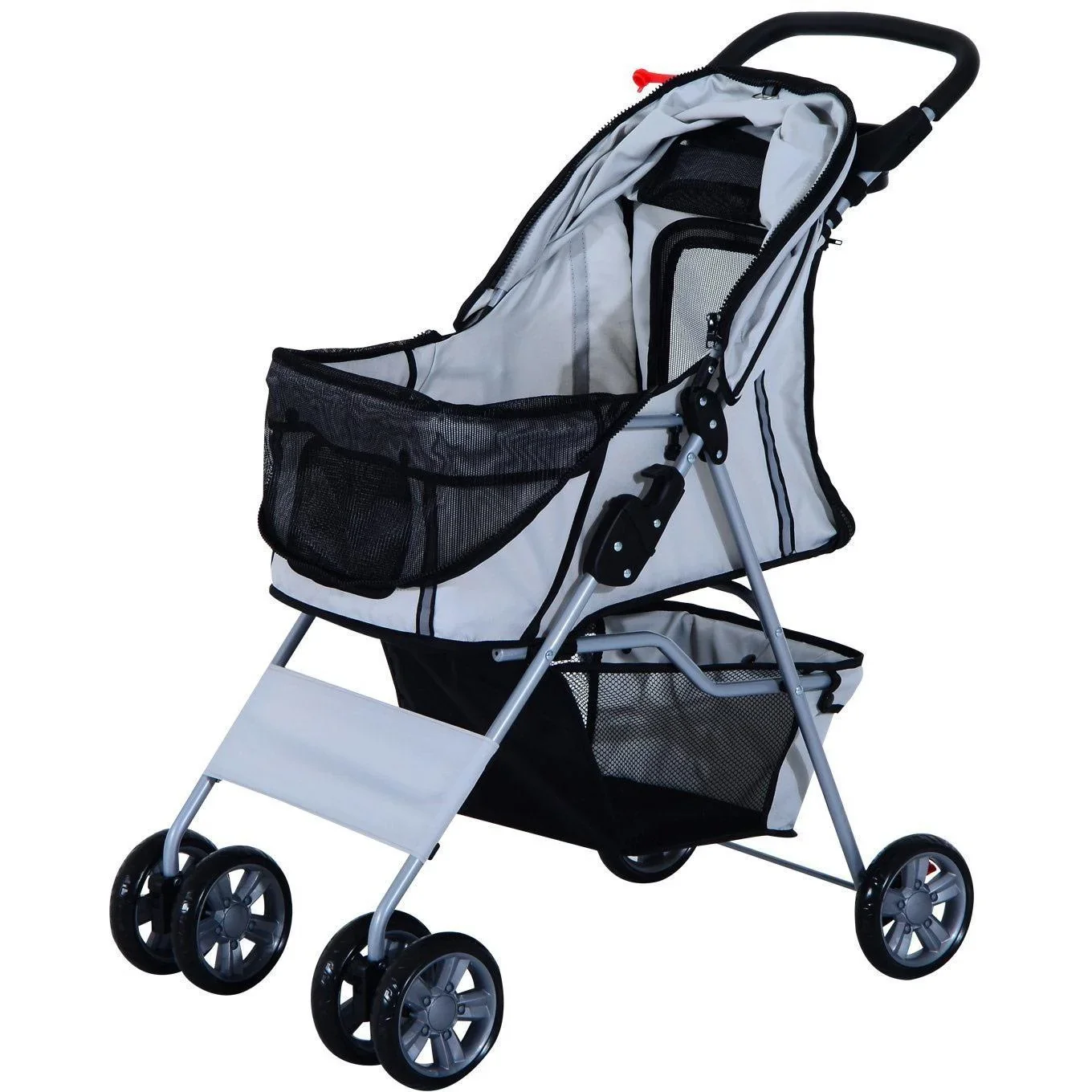 Hundewagen Hundebuggy Hunde Pet Stroller Buggy Grau - 5