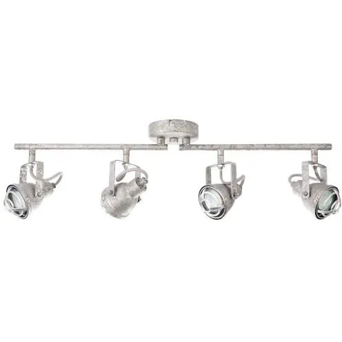 Deckenleuchte Bente 4-lichts industriell beton gris inkl. 4 x 4W LED - 1