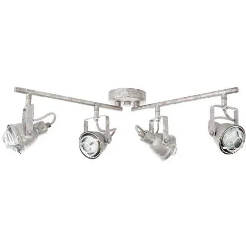 Deckenleuchte Bente 4-lichts industriell beton gris inkl. 4 x 4W LED - 3
